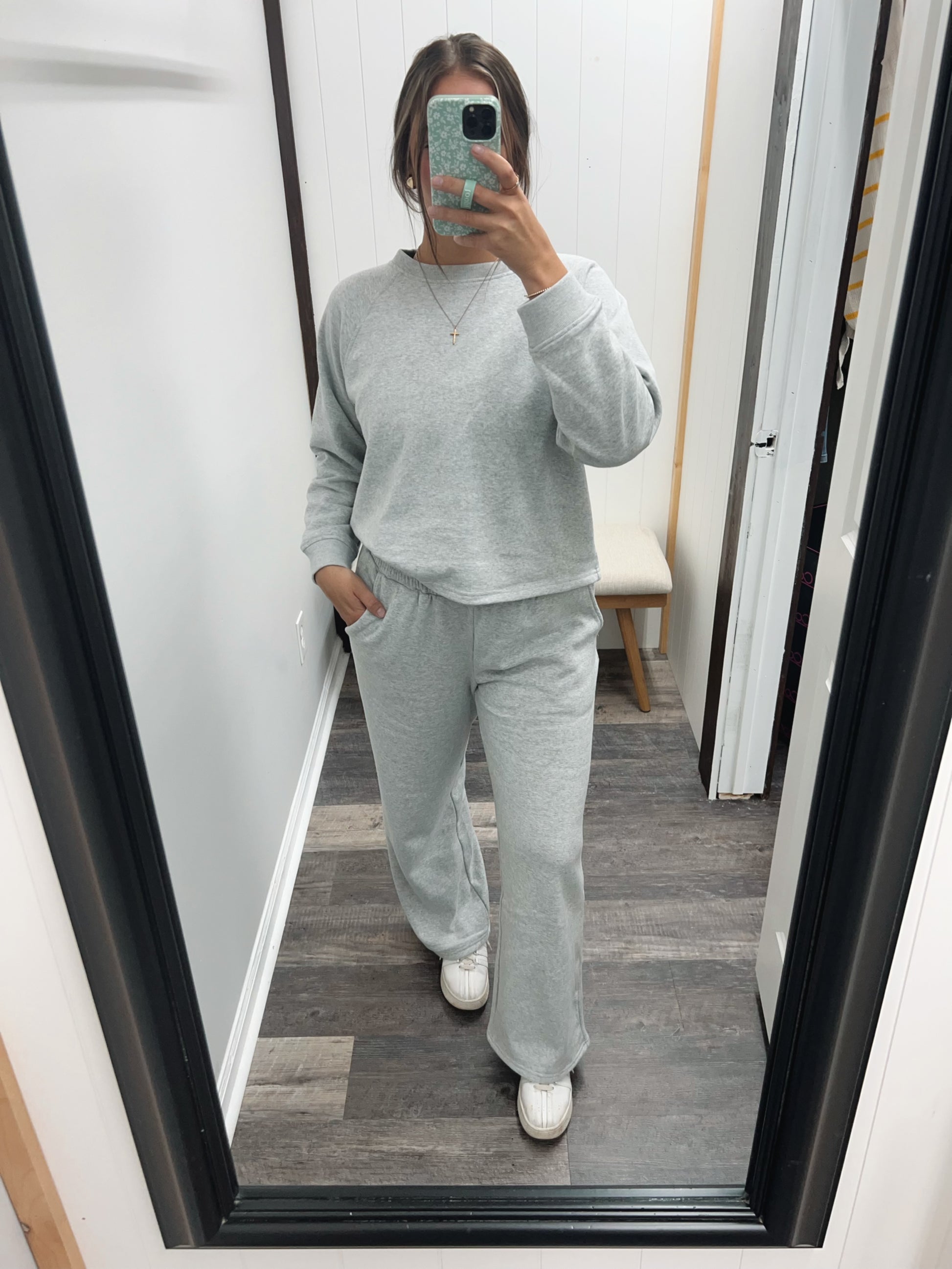 Zenana Raglan Sleeve Pull Over & Sweat Pants Set