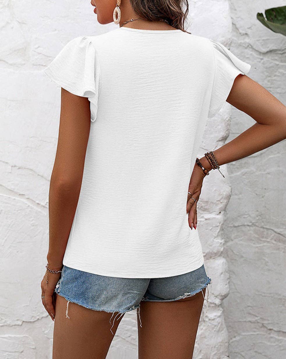 Bella Flutter Sleeve Blouse