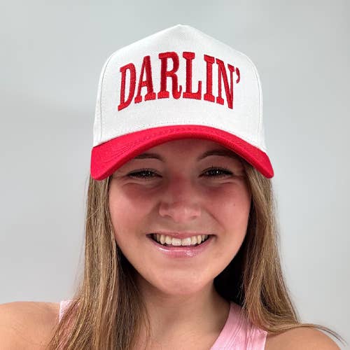 DARLIN RED TRUCKER HAT