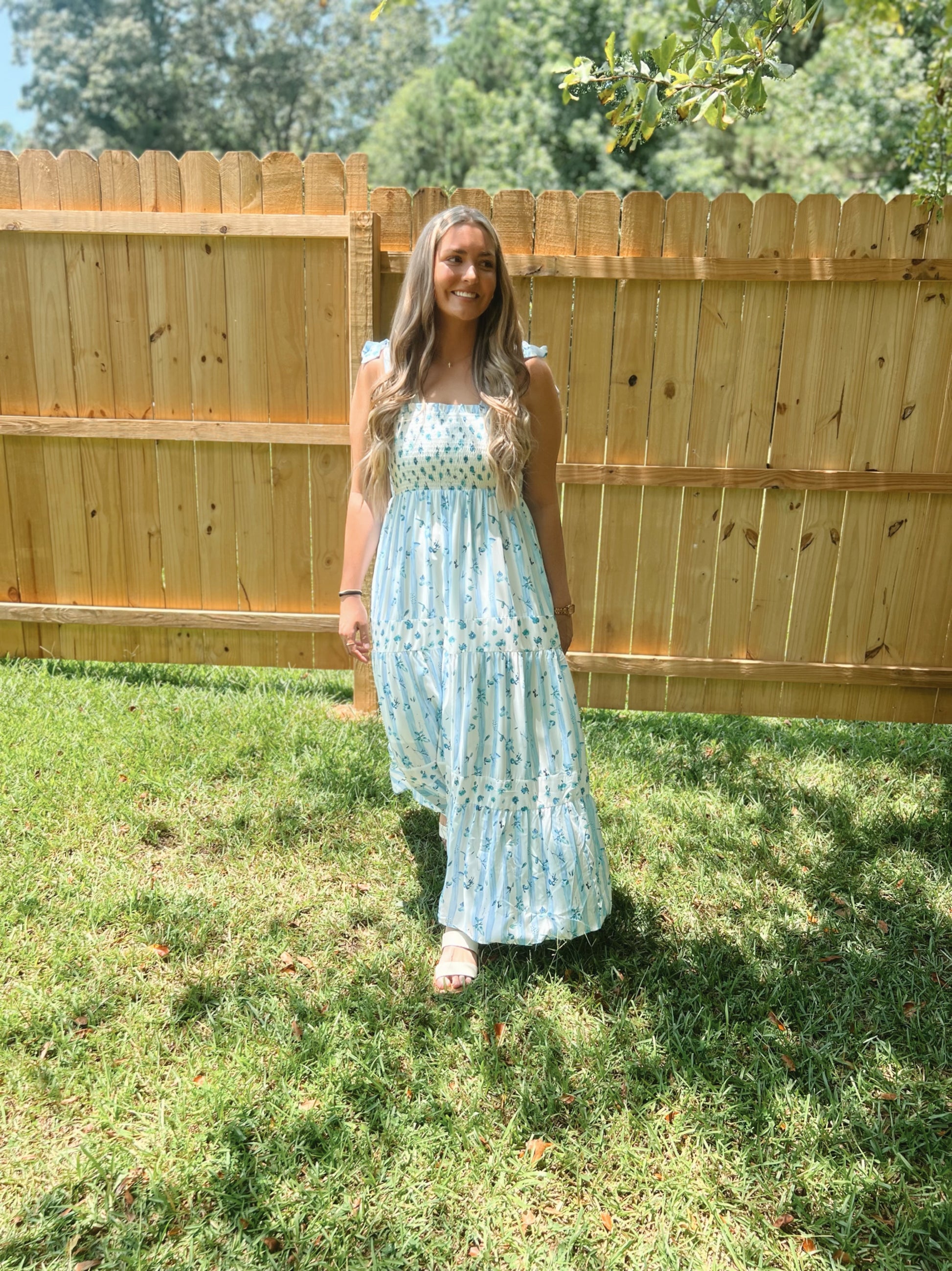 Graceland Floral Smocked Maxi Dress