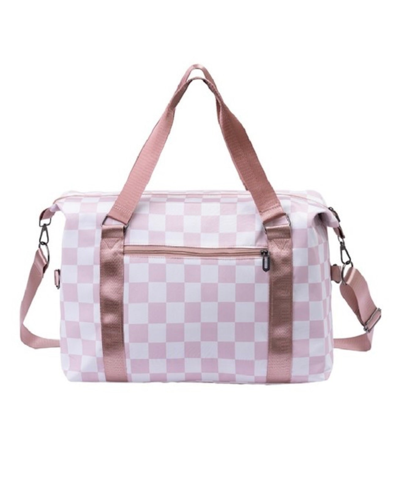 Large Capacity Checkered Travel Duffle Bag