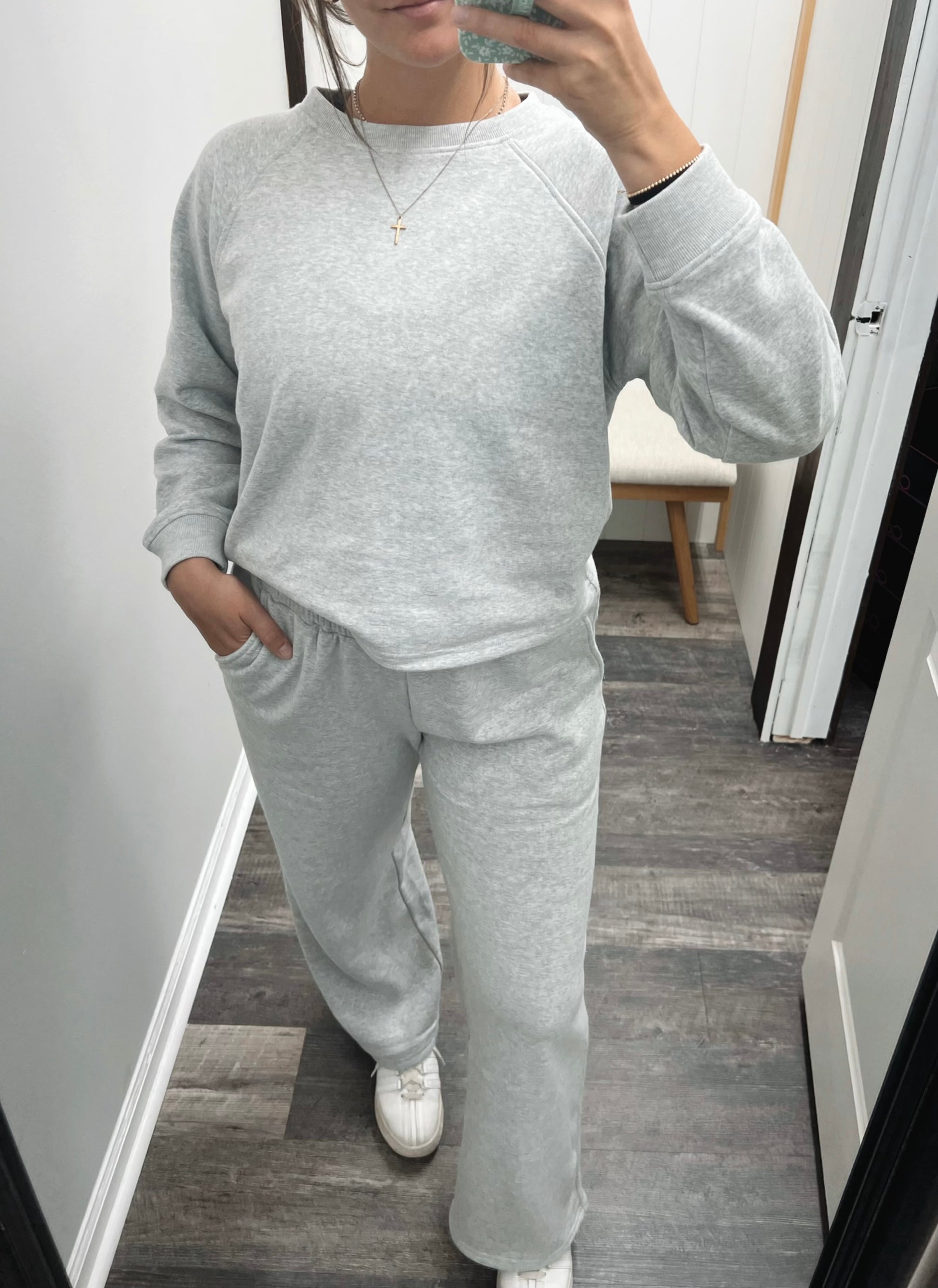 Zenana Raglan Sleeve Pull Over & Sweat Pants Set