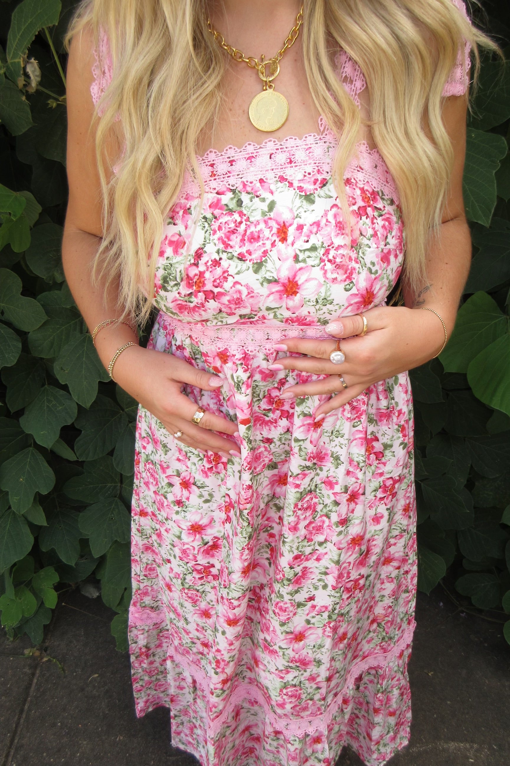 Meadow Floral Lace Maxi Dress