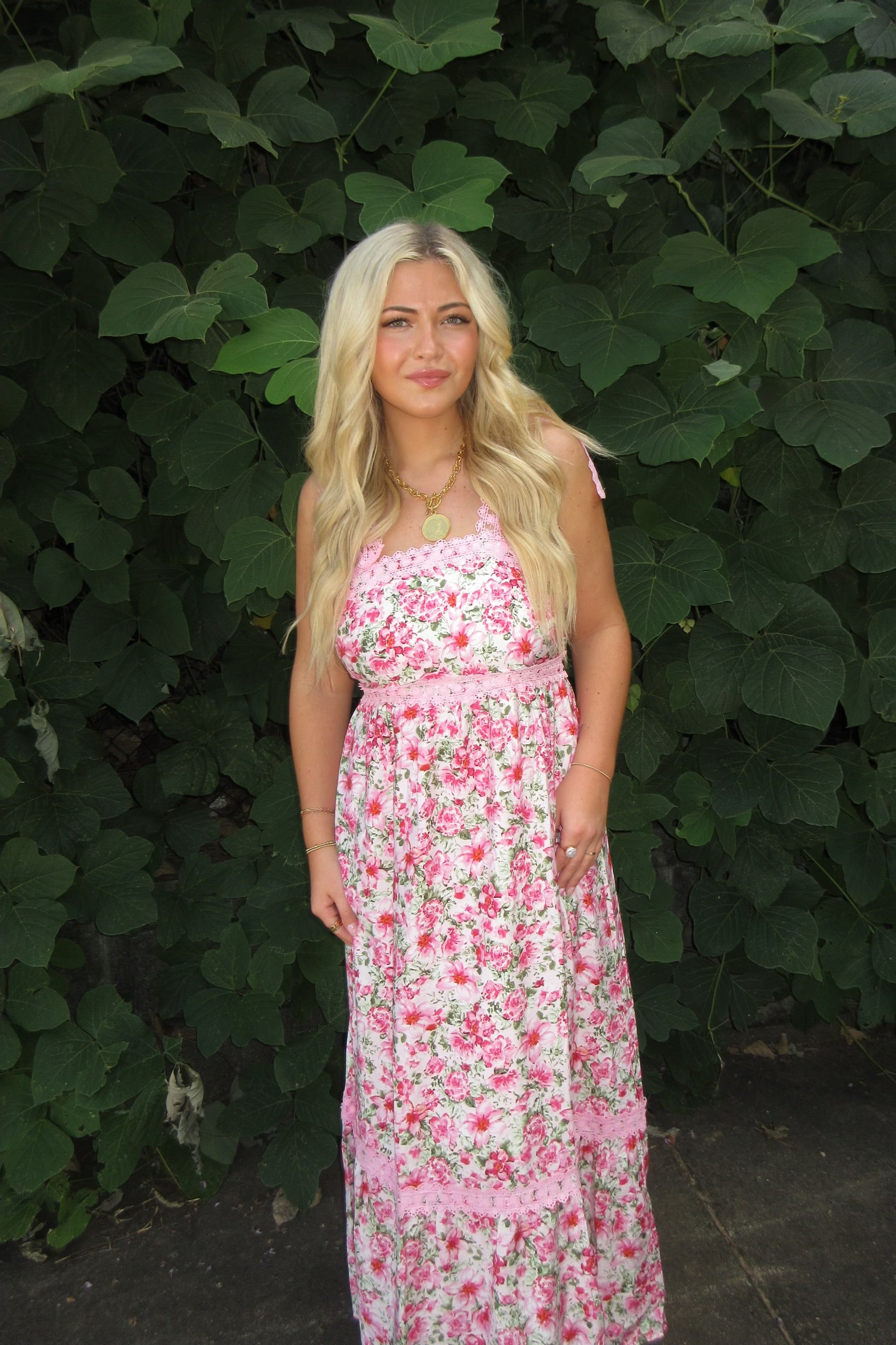 Meadow Floral Lace Maxi Dress
