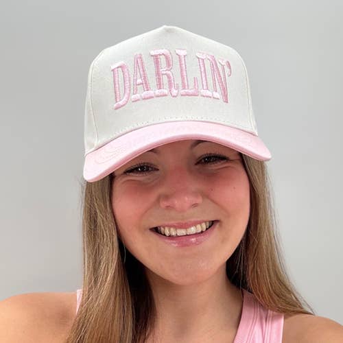 DARLIN LIGHT PINK TRUCKER HAT